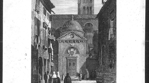 Tomba di Dante, acquaforte del 1835