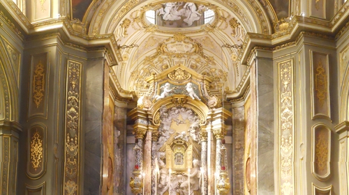 La cappella della Madonna del Sudore all'interno della cattedrale