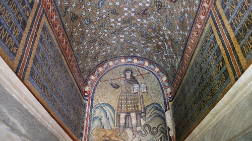 Museo Arcivescovile - Mosaico del Cristo Guerriero nella cappella di Sant'Andrea