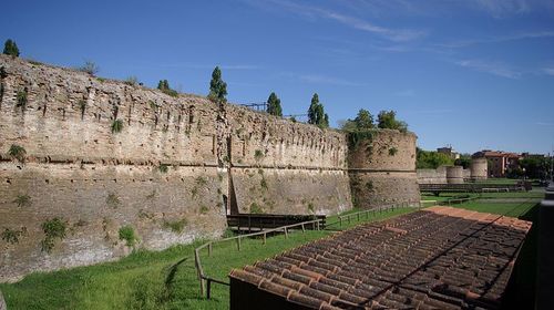 Veduta laterale della Rocca Brancaleone